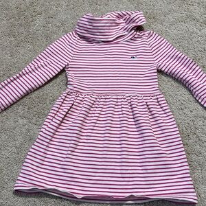 Vineyard Vines Girl’s 4T Fall Winter LS  Striped Cowl Neck Long Sleeve Dress